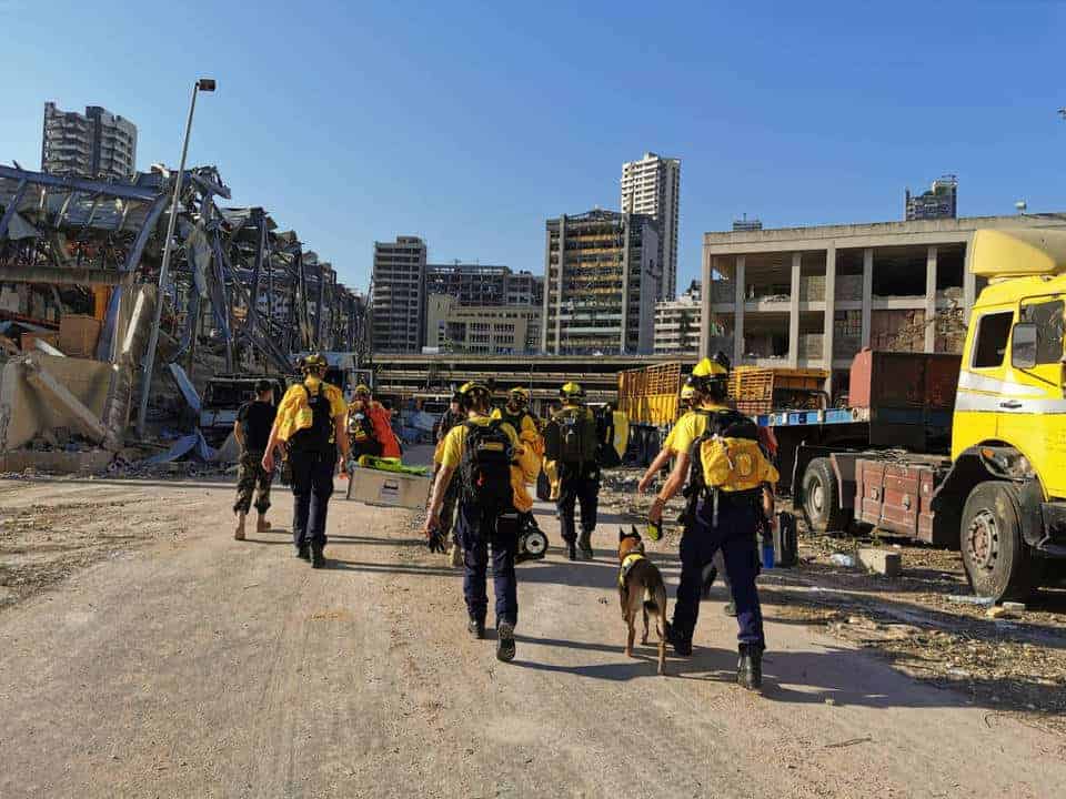 @fire - Internationaler Katastrophenschutz USAR-Einsatz in Beirut, Libanon