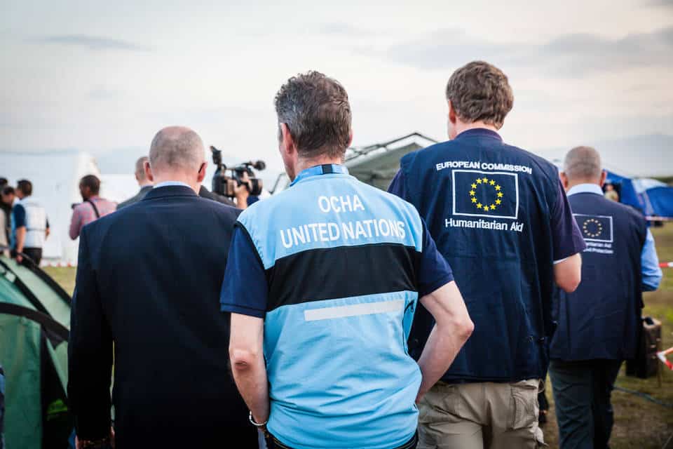 UNDAC und EUCP Personal im Einsatz mit @fire - Internationaler Katastrophenschutz